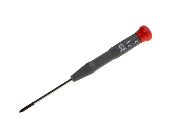 63-7499-67 CK Phillips Precision Screwdriver PH0 Tip 60 mm Chrome Vanadium Molybdenum Steel T4882X 0