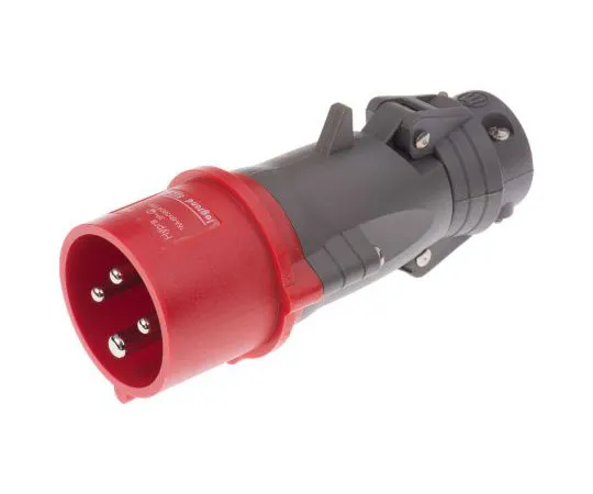 63-7414-25 Legrand HYPRA Series, IP44 Red Cable Mount 3P+E Industrial Power Plug, Rated At 16A, 415 V 0 522 43