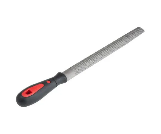 63-7383-57 RS Pro 250mm Bastard, Rasp Cut Half Round Engineers File With Soft-Grip Handle 161-1497