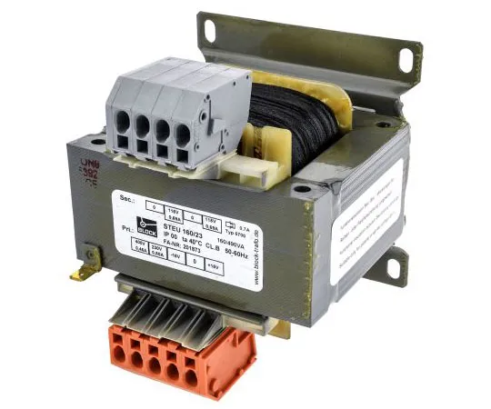 63-7506-32 Block 160VA Isolating Transformer, 215V ac, 230V ac, 245V ac, 385V ac, 400V ac, 415V ac Primary 2 x, 115V ac Secondary STEU160/23