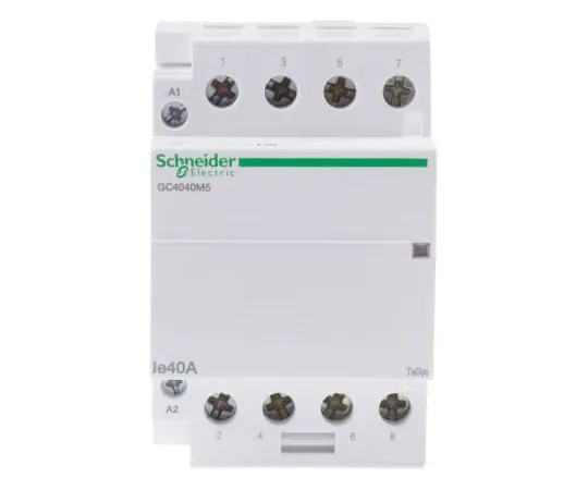 63-7444-63 Schneider Electric 4 Pole Contactor, 40 A, 230 V ac Coil, Tesys GC, 4NO GC4040M5