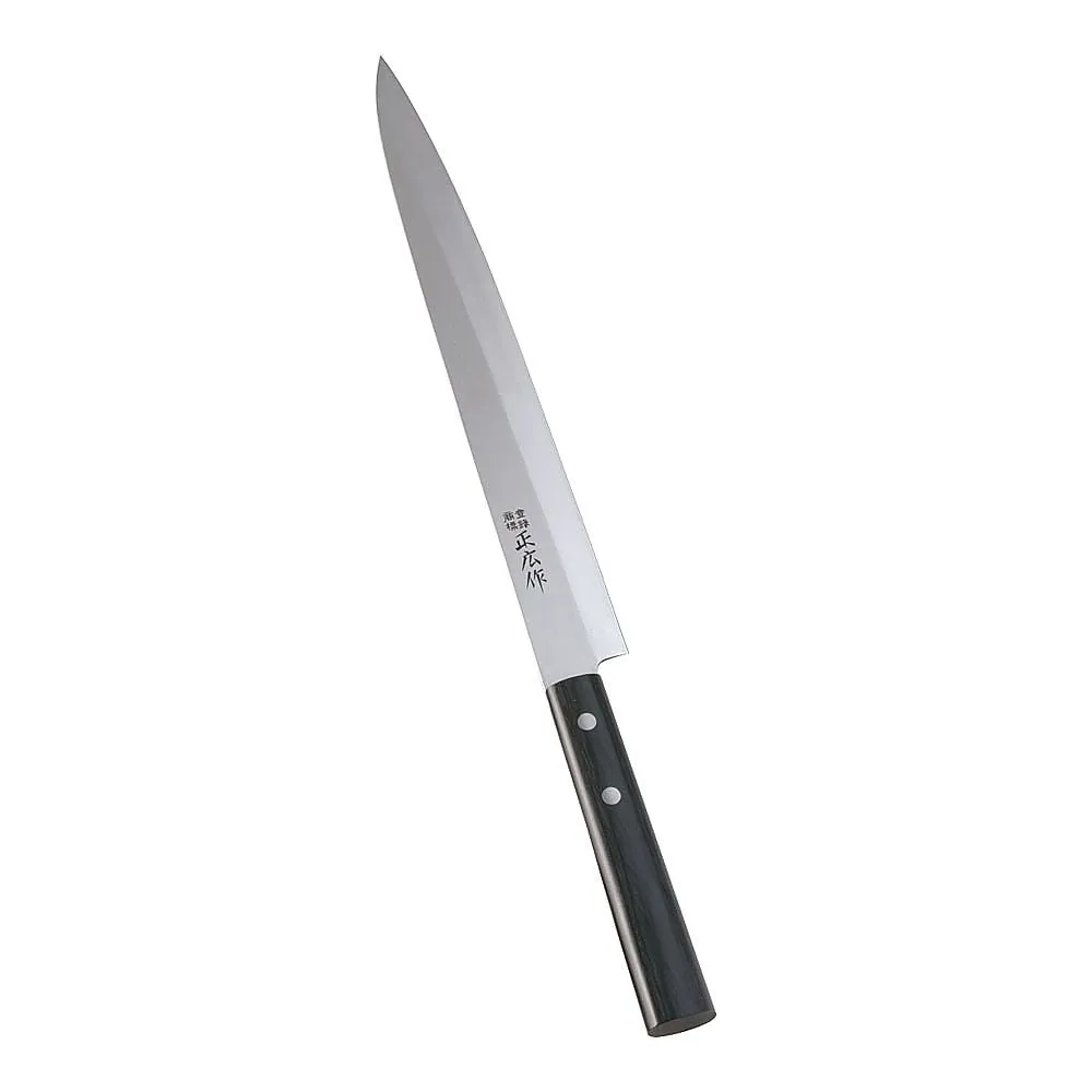 62-6409-73 Masahiro Stainless Steel Wagyocho Yanagi Blade (Single-Flute) 27 cm 10614