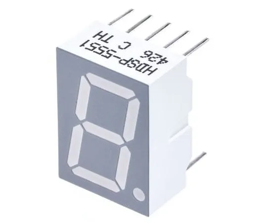 63-7361-95 HDSP-5551 Broadcom 7-Segment LED Display, CA Red 1.48 mcd RH DP 14.2mm HDSP-5551