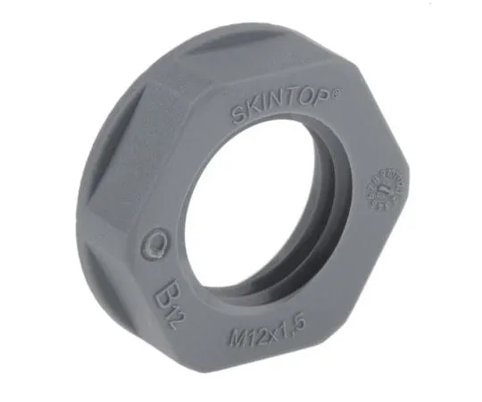 63-7546-80 Lapp Grey Fibreglass PA Cable Gland Locknut, M12 Thread, IP68 53119000
