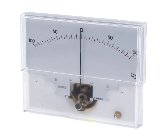 63-7417-98 Sifam Tinsley Analogue Panel Ammeter 50μA DC, 40.5mm x 91.5mm, ±1.5 % Moving Coil IS 11014