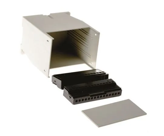 63-7443-73 RS PRO DIN Rail, 75 x 99.7 x 110mm, Polycarbonate DIN Rail Enclosure 243-3660