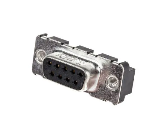 63-7370-96 Amphenol FCI 9 Way Plug-In Mount PCB D-sub Connector Socket, 2.74mm Pitch, with Screw D09S34A4GX00LF