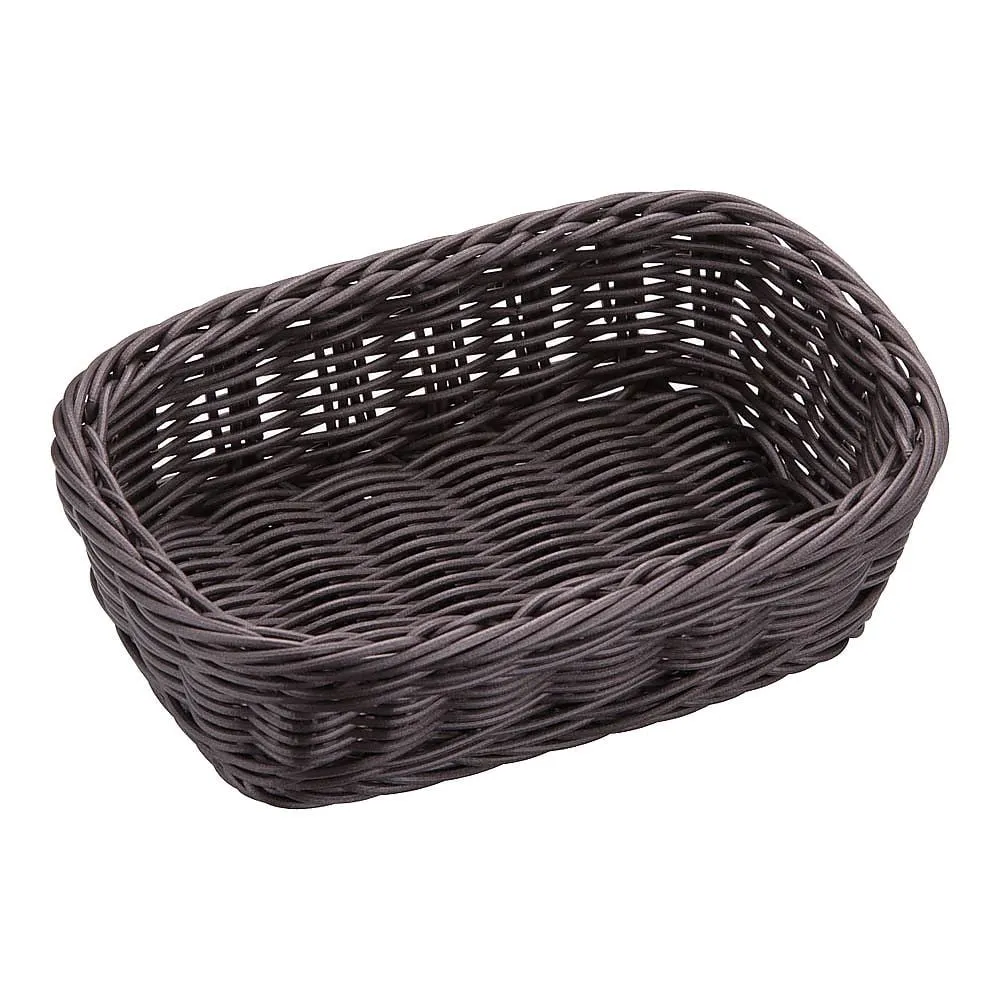 62-6581-82 Resin basket square type dark brown 91-073C