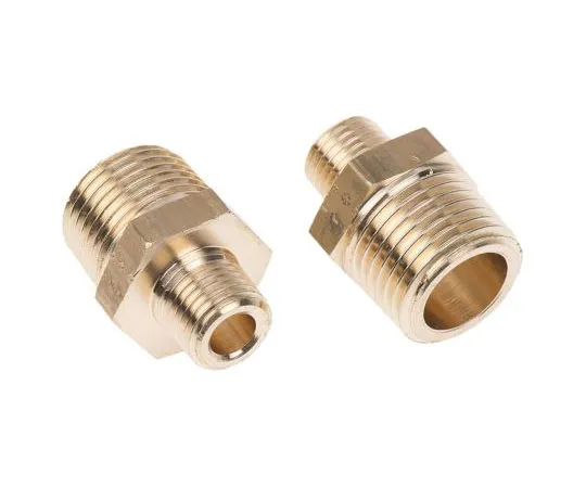 63-7484-96 Legris Brass 1/2 in BSPT Male x 1/4 in BSPT Male Straight Adapter Threaded Fitting 0121 21 13