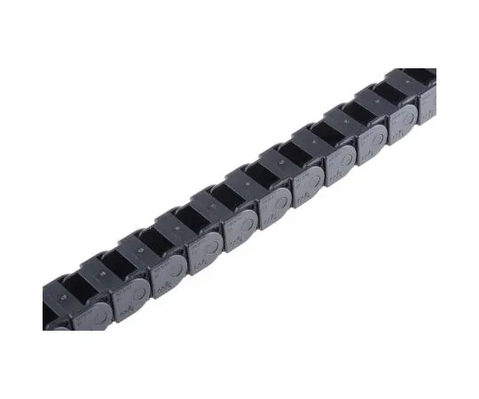 63-7428-42 Igus Cable Chain 9, e-chain Black, W24.2 mm x D19.3mm, L1m, 38 mm Min. B*** Radius Igumid G 09.16.038.0