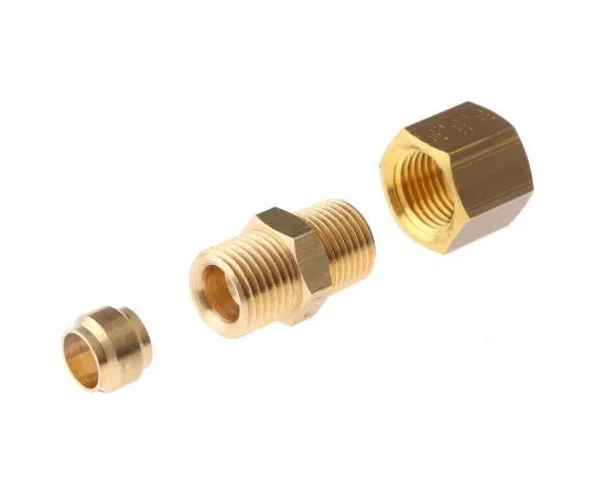 63-7437-82 Legris 6mm x 1/8 in BSPT Male Straight Coupler Brass Compression Fitting 0105 06 10