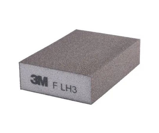 63-7431-55 3M Aluminium Oxide Extra Fine Sanding Block 320 → 400 Grit, 100mm x 68mm x 26mm 3801
