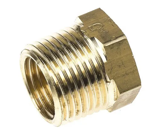 63-7472-86 Legris Brass 3/8 in BSPT Male x 1/4 in BSPP Female Straight Reducer Threaded Fitting 0163 17 13