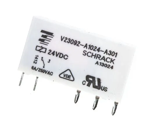 63-7437-67 TE ConnectivitySNR SPDT Non-Latching Relay PCB Mount, 24V dc Coil, 6A V23092-A1024-A301 2-1393236-4