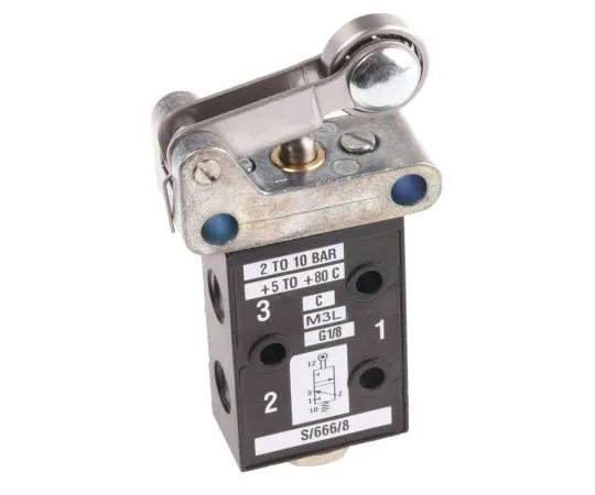 63-7488-03 Norgren Roller 3/2 Pneumatic Manual Control Valve S/666 Series S/666/83/R
