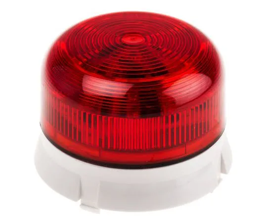 63-7491-83 LED, Flashing Beacon Flashguard Xenon Series, Red, Surface Mount, 24 V dc QBS-0059