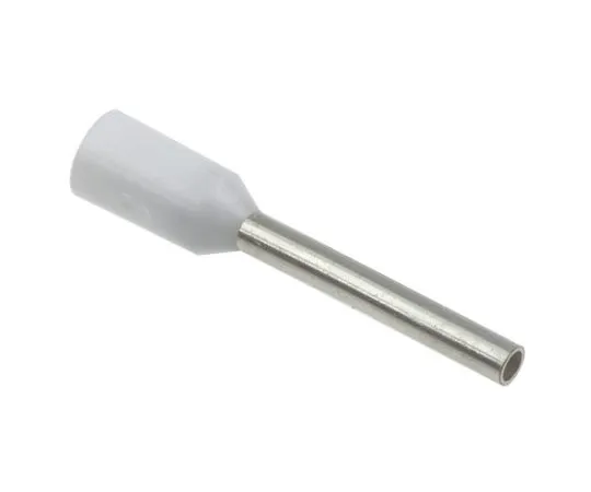 63-7532-73 Weidmuller Insulated Crimp Bootlace Ferrule, 10mm Pin Length, 1mm Pin Diameter, 0.5mm² Wire Size, White 9019020000