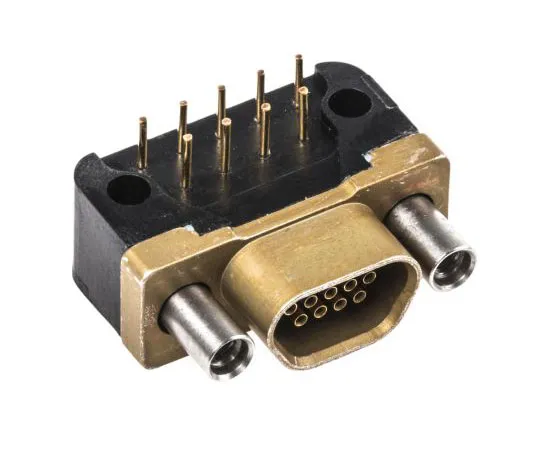 63-7486-80 RS Pro 9 Way Right Angle Through Hole Micro-D PCB Connector Socket, 2.54mm Pitch 312-2759