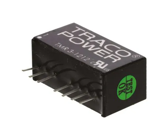 63-7357-71 TRACOPOWER TMR 3 3W Isolated DC-DC Converter Through Hole, Voltage in 9 → 18 V dc, Voltage out 12V dc TMR 3-1212