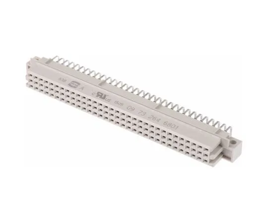 63-7360-08 Harting 64 Way 2.54mm Pitch, Type R Class C2, 3 Row, Right Angle DIN 41612 Connector, Socket 9732646801
