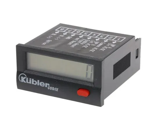 63-7540-55 Kubler 8 Digit, LCD, Digital Counter, 30Hz, 10 → 260 V ac/dc 6.132.012.853