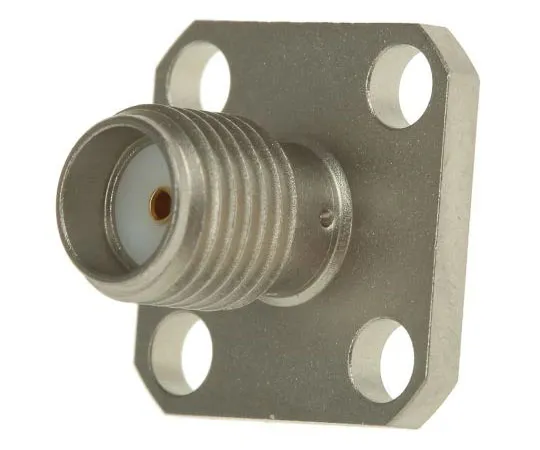 63-7474-38 Radiall Straight 50Ω Flange Mount SMA Connector, Crimp Termination R125403001