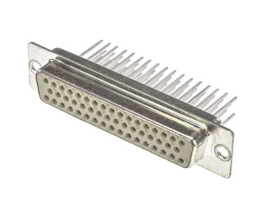 63-7382-44 Harting 0967 Series 2.76mm Pitch 50 Way Straight Panel Mount Female Wire Wrap D-sub Connector, 7.5A 9670504707