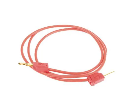 63-7464-03 Multi Contact 2 mm Test lead, 10A, 30 V ac, 60 V dc, Red, 60cm Lead Length 28.0033-060-22