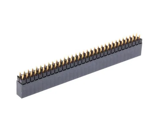 63-7450-64 Samtec ESQ Series 2.54mm Pitch 64 Way 2 Row Straight PCB Socket, Through Hole, Solder Termination ESQ13212GD