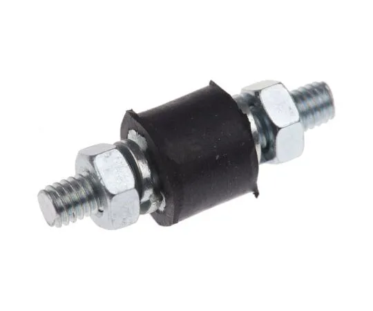 63-7477-81 FIBET 1008VV10-60 28mm Shock Mount M4 10mm Diameter 11.5kg Compression Load 1.6mm, Male to Male Natural Rubber 1008VV10-60