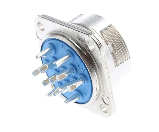 63-7483-51 Jaeger 12 Way Panel Mount MIL Spec Circular Connector Receptacle, Pin Contacts, MIL-DTL-5015 5360 120 06