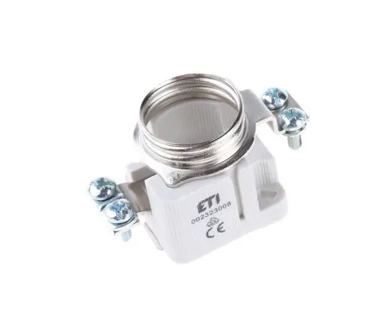63-7470-68 ETI 63A 1 Pole DIII Bottle F*** Holder Base, 500V ac 2323008