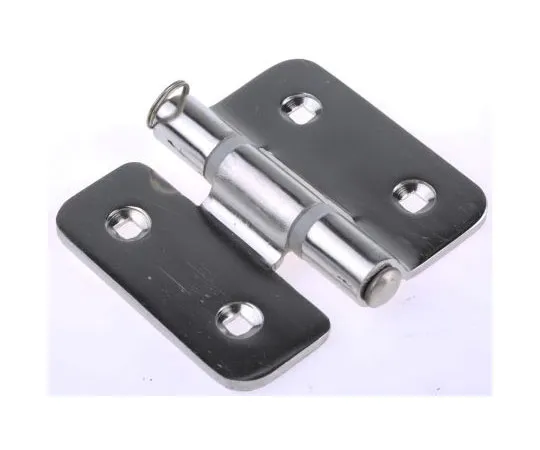 63-7501-75 RS PRO Electro Polished Stainless Steel Hinge with a Removable Pin Screw, 82mm x 92mm x 3mm 348-7270