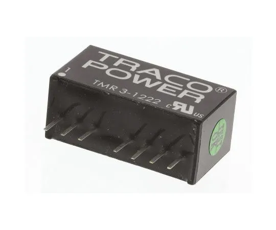 63-7357-76 TRACOPOWER TMR 3 3W Isolated DC-DC Converter Through Hole, Voltage in 9 → 18 V dc, Voltage out ±12V dc TMR 3-1222