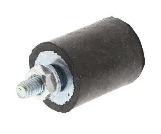 63-7453-63 FIBET Cylindrical M4 Zinc Plated Steel Anti Vibration Feet 1620VE10-60 18kg Compression Load ,16mm dia. Natural Rubber 1620VE10-60