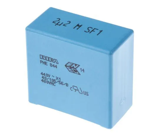 63-7533-05 KEMET 2.2μF Polypropylene Capacitor PP 440 V ac, 480 V ac ±20% Tolerance Through Hole PHE844 Series PHE844RR7220MR06L2