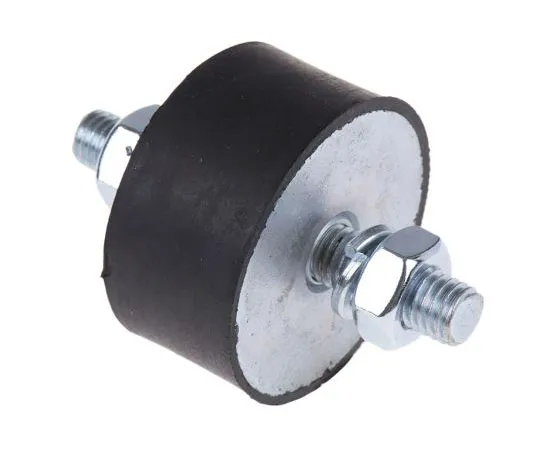 63-7440-60 FIBET 5025VV25-60 75mm Shock Mount M10 50mm Diameter 367.5kg Compression Load 5mm, Male to Male Natural Rubber 5025VV25-60