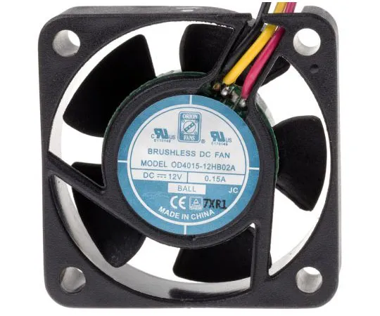 63-7372-25 RS PRO Axial Fan, 40 x 40 x 15mm, 8.5cfm, 1.8W, 12 V dc, IP55 144-2043