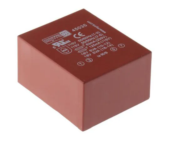 63-7398-62 18V ac 2 Output Through Hole PCB Transformer, 10VA 45035