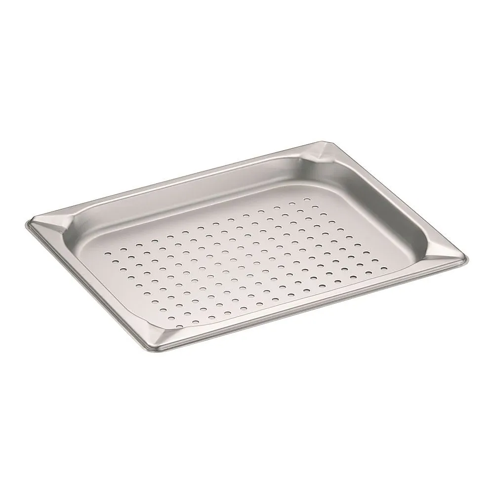 62-6360-66 KINGO Stainless Steel Hole Hotel Pan 1/2 x 25 12025PS