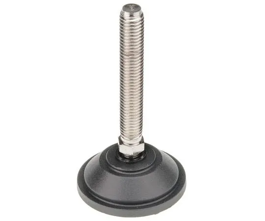 63-7492-51 Nu-Tech Engineering Nickel Plated Steel Adjustable Feet A090/020 55mm Dia. 102mm 600kg Static load Capacity ,75mm M12 A090/020