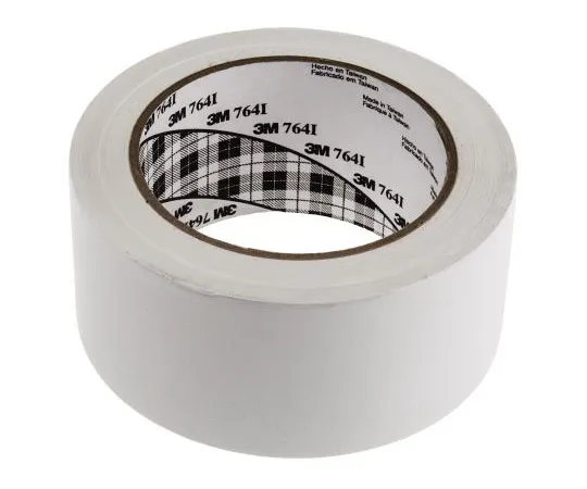 63-7527-19 3M 764 White Vinyl Lane Marking Tape, 50mm x 33m 24 697