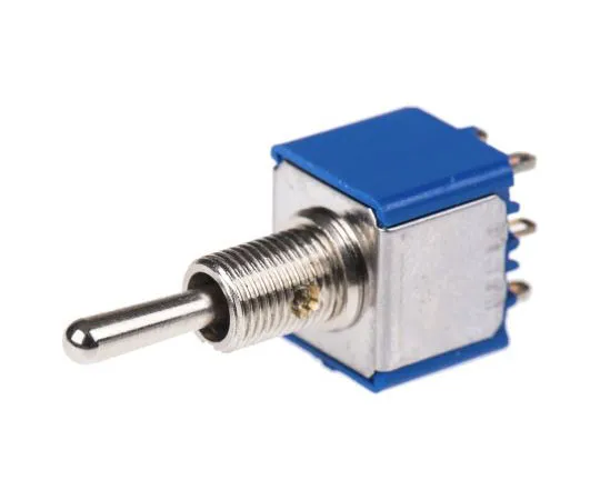 63-7414-22 APEM Double Pole Single Throw (DPST) Toggle Switch, On-Off-On, Panel Mount 5649A