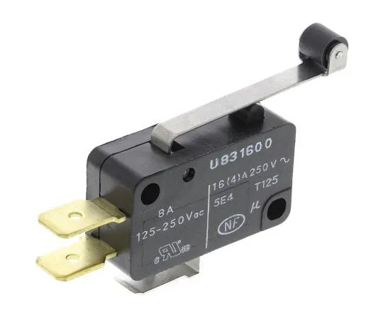 63-7430-14 SPDT Roller Lever Microswitch, 16 A @ 250 V ac 83160065