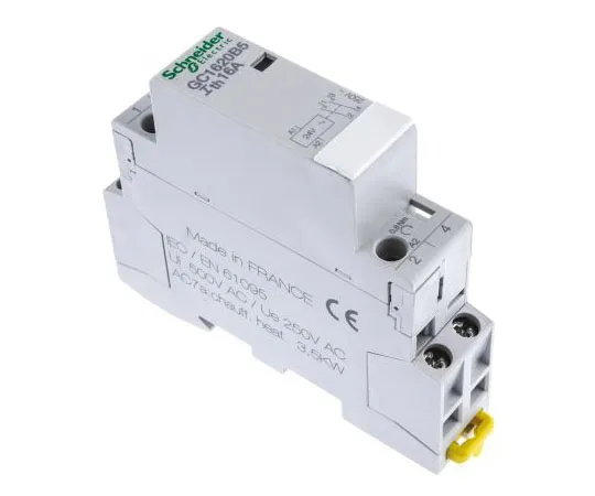 63-7444-56 Schneider Electric 2 Pole Contactor, 16 A, 24 V ac Coil, Tesys GC, 2NO GC1620B5