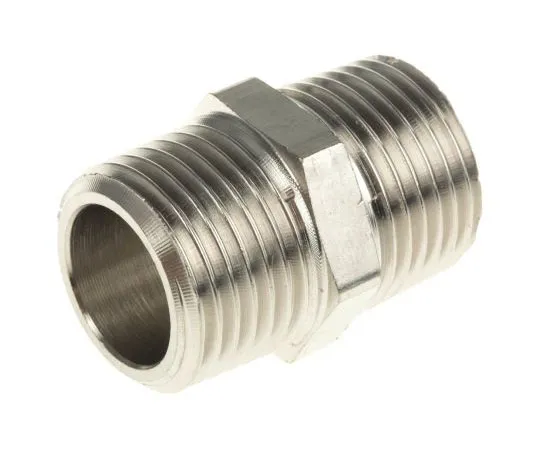 63-7510-56 Legris LF3000 20 bar Brass Pneumatic Straight Threaded Adapter, R 1/2 Male Male 0900 00 21