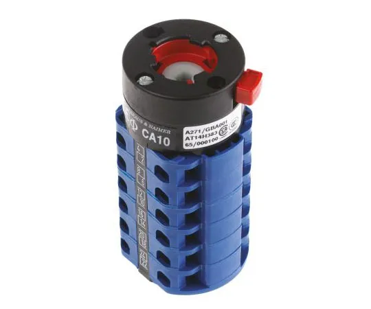 63-7431-74 Kraus & Naimer, 3P 4 Position 60° Rotary Switch, 690 V, 20 A, Rotary Knob Actuator CA10A271/GBA001*FT