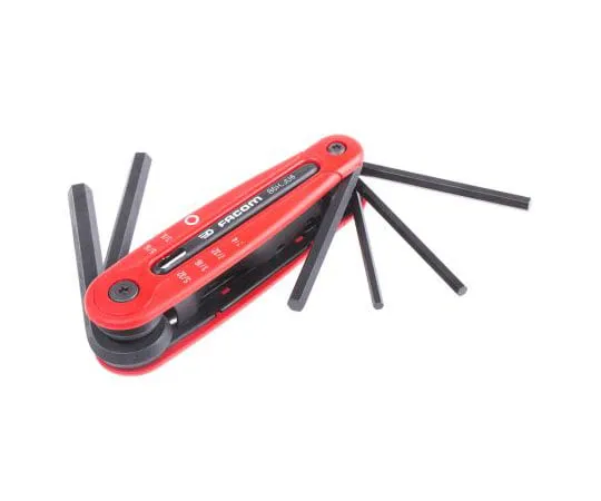 63-7428-78 Facom 6 piece Folding Hex Key Set Silicon Steel 86H.JU6