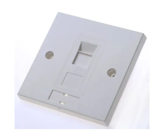 63-7480-93 Single RJ45 Cat5e UTP 1 Gang Wallplate BWNC-00007-02