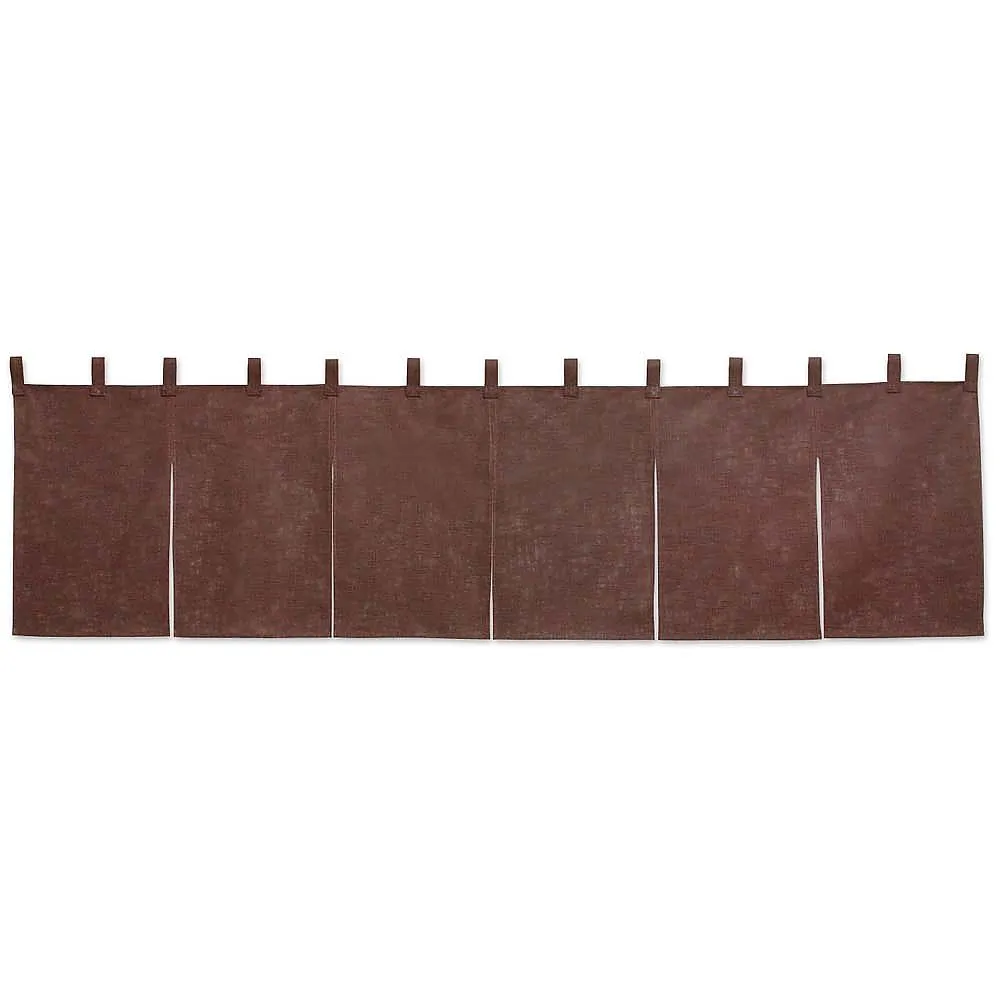 62-6319-13 Counter Noren Cotton hemp plain imitation tea 001-10